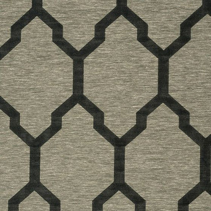 Isobars Fabric by James Dunlop in Jet